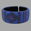 Beaded Bangle bracelet african bangles handcrafted blue and black for girls women traditional south africa