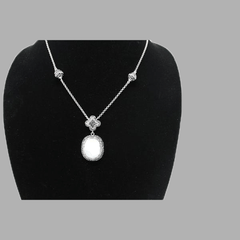 White Opal Silvergeometric jewelry  handmade  african design  for women and girls