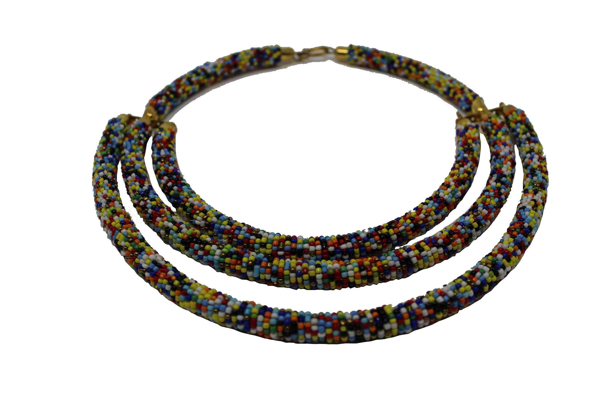 Contemporary Beaded  necklace design beading patterns for women and girls multicolor design south african tradition jewelry