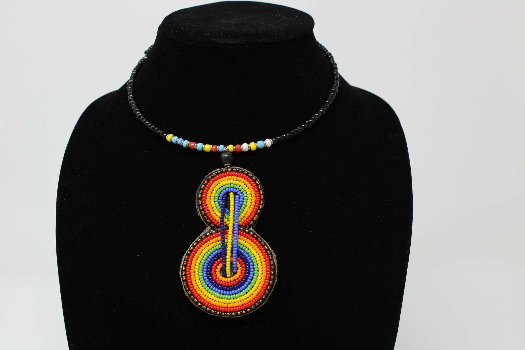 Oval Wrap Necklace handmade  geometric jewelry african design for women and girls in multi color