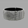 Beaded Bangle bracelet african bangles for girls women handcrafted in south africa traditional black and white