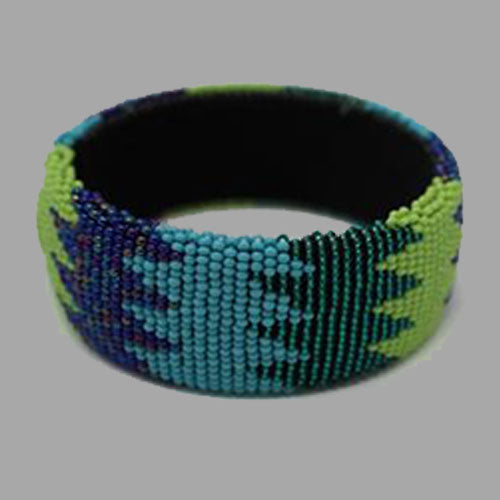 Beaded Bangles-free size -2 african bracelet  handcrafted for women and girls in green purple yellow green multicolor design south african tradition jewelry