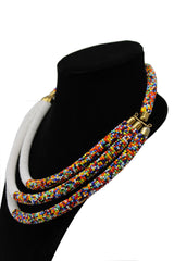 Contemporary Beaded Necklace  design beaded necklaces beading patterns for women and girls multicolor design south african tradition jewelry