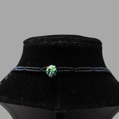Swirling Beaded Elegant Necklace handmade african design for women and girls in green
