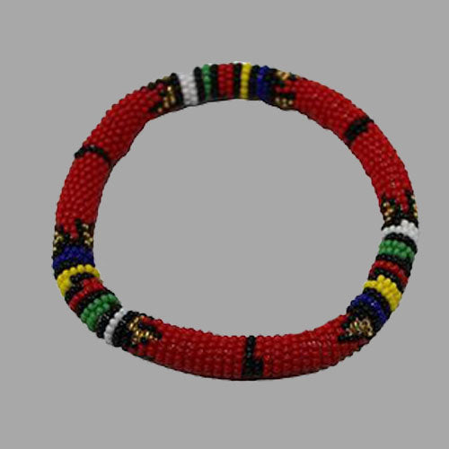 Thin Bangles-Red-Small & Large geometric jewelry handmade african design for women and girls