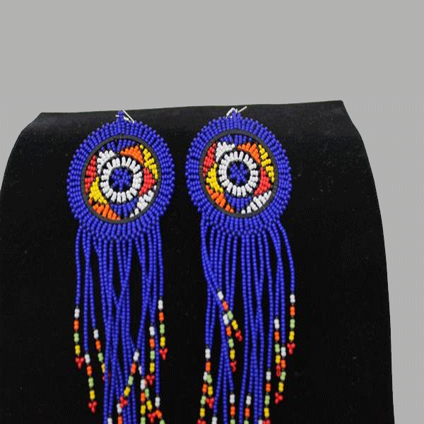 Traditional Earrings-Bluegeometric jewelry  handmade  african design  for women and girls