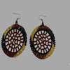 Small Hanging Disc Earrings geometric jewelry  handmade african design for women and girls