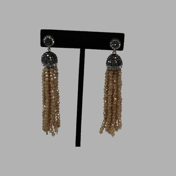 black brown drop earrings hanging  handcrafted for women and girls south african tradition jewelry