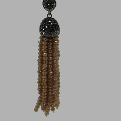 black brown drop earrings hanging  handcrafted for women and girls south african tradition jewelry