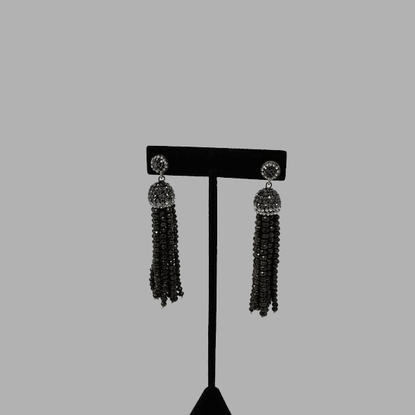 black earrings drop hanging earrings handcrafted for women and girls south african tradition jewelry