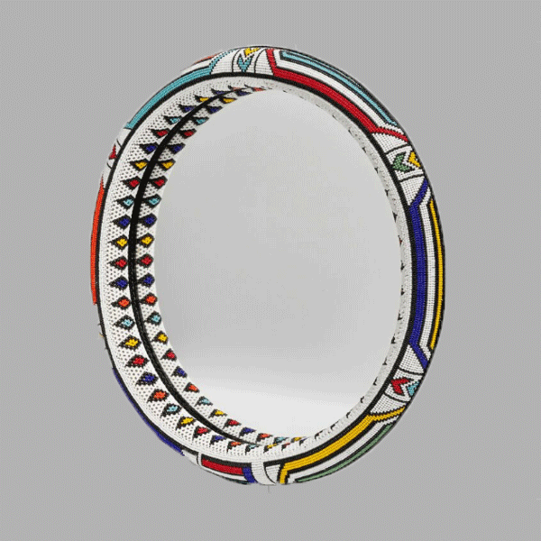 AWARD WINNING-Oversize-Thando Circle Mirror-Traditional circle mirror  for women african bracelets