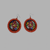 Small Hanging Disc Earrings geometric jewelry  handmade african design  for women and girls