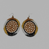 Small Hanging Disc Earrings geometric jewelry handmade african design for women and girls