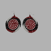 Small Hanging Disc Earrings geometric jewelry handmade african design for women and girls