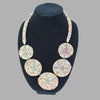 Zulu 5 Disc Elegant Necklaces In Warm & Vivid Colors handmade  african design  for women and girls