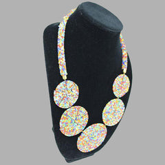 Zulu 5 Disc Elegant Necklaces In Warm & Vivid Colors